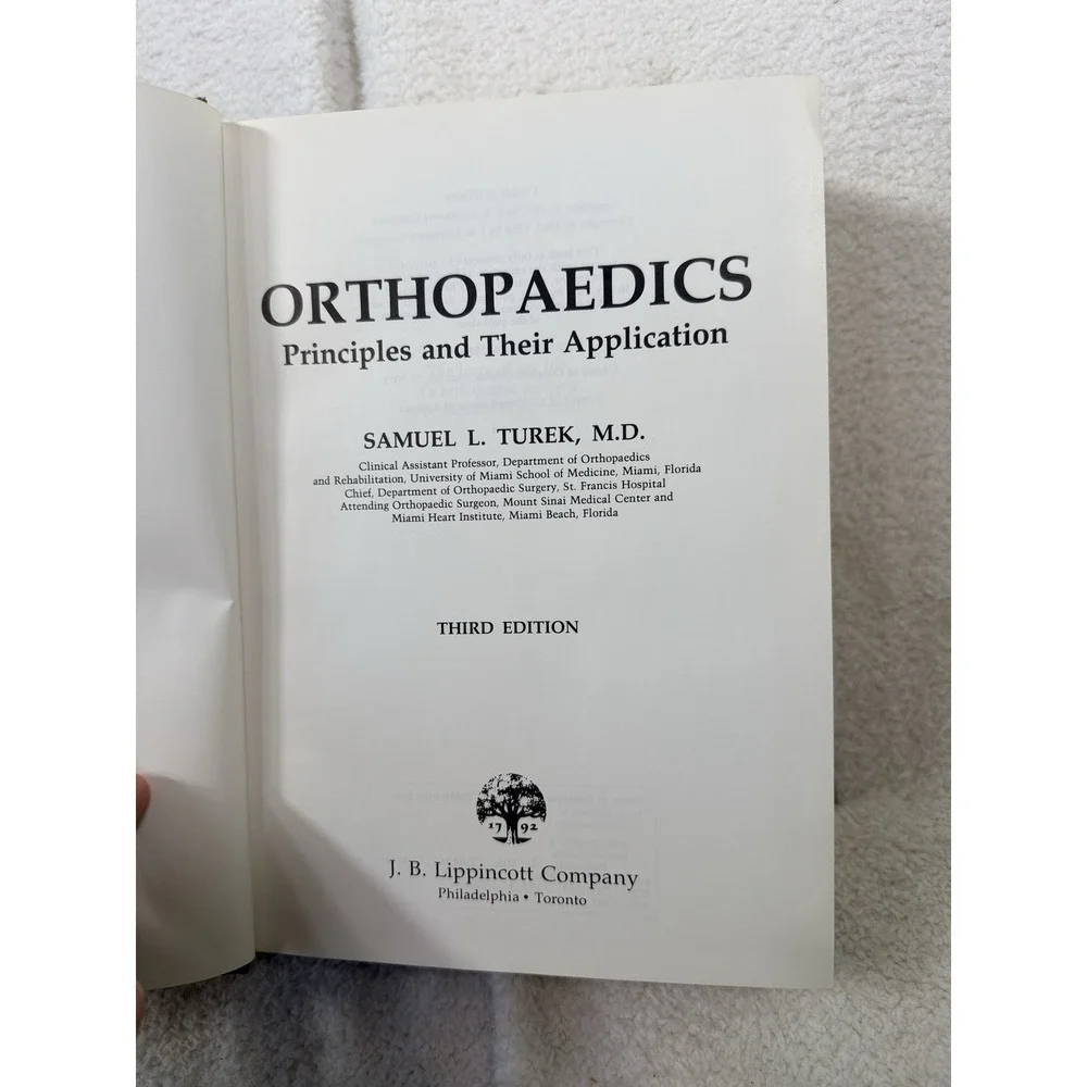 Orthopaedics Principles and Their Application 3rd ed Vintage 1977 Hardcover